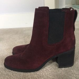 Sam Edelman Burgundy Booties